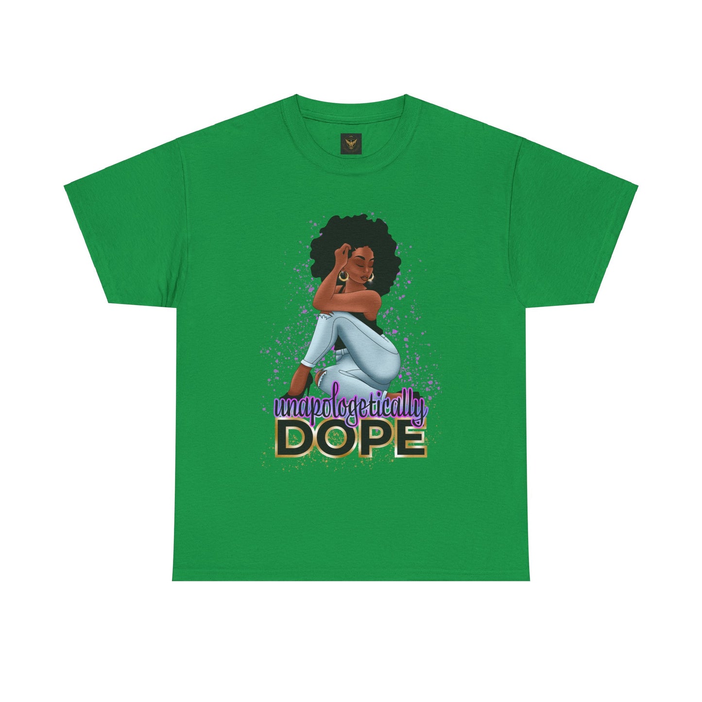 Unisex Heavy Cotton Tee With Dope Design T-Shirt