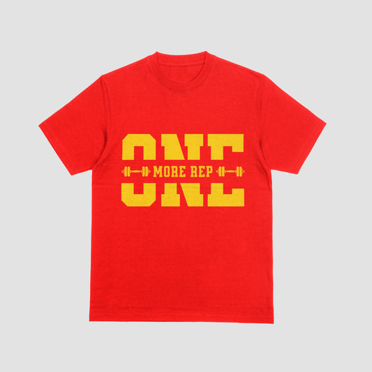 One More Rep" Motivational T-Shirt