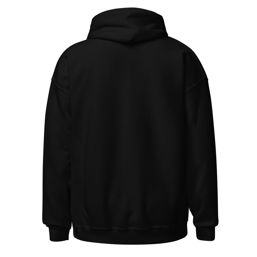 Focused on Me black hoodie back view