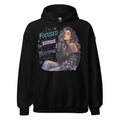 Focused on Me graphic hoodie in black front view