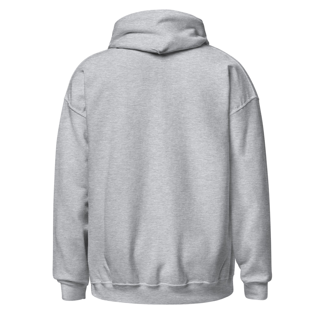 Focused on Me sport grey hoodie back view