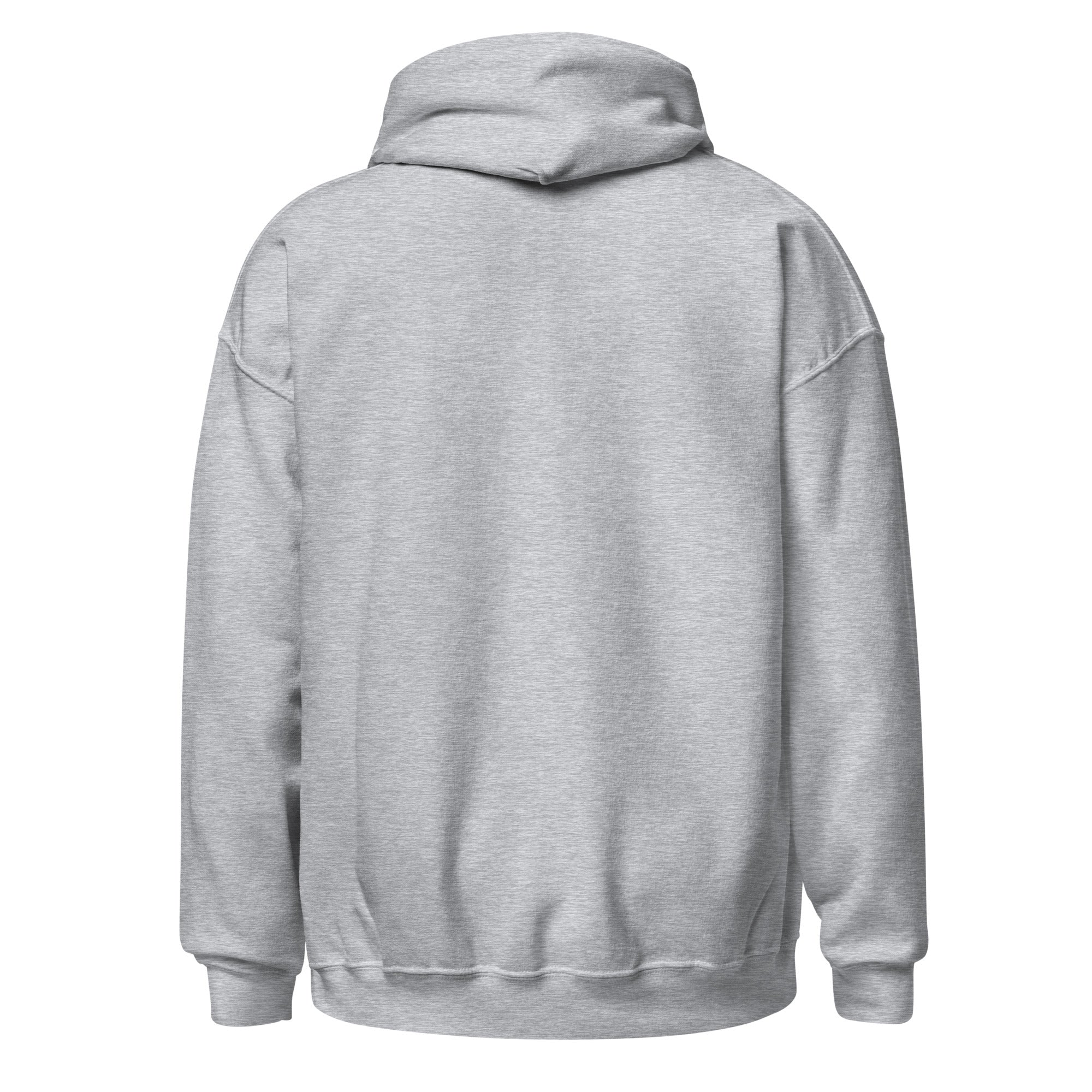 Focused on Me sport grey hoodie back view