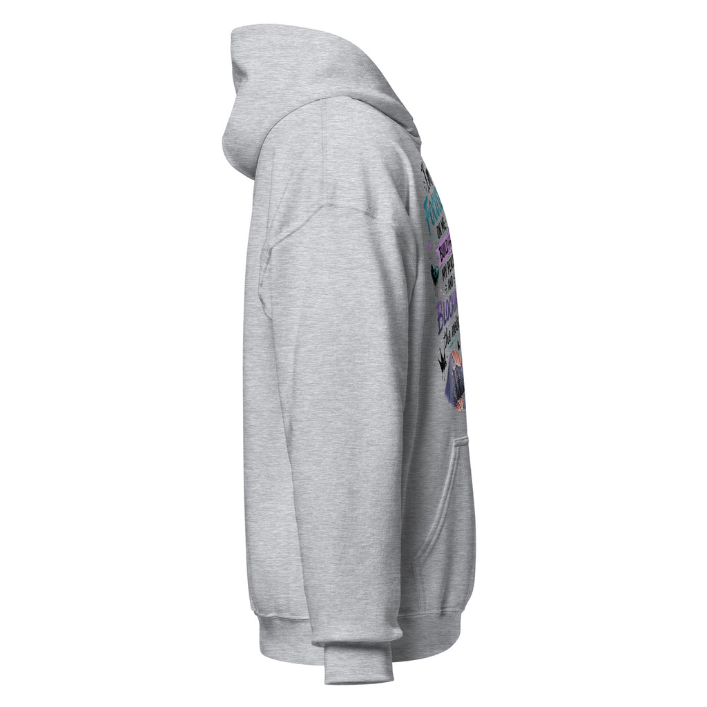 Focused on Me sport grey hoodie right side view