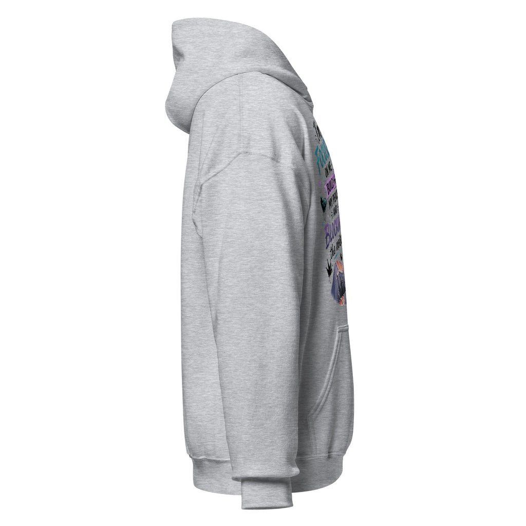 Focused on Me sport grey hoodie right side view