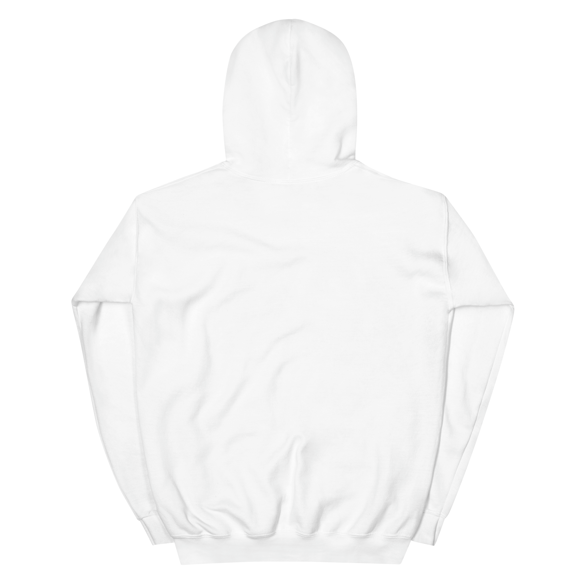 Focused on Me white hoodie back view