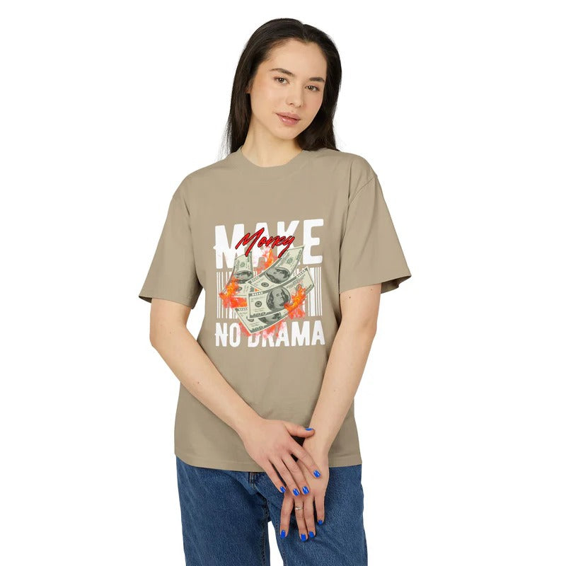 UrbanDrive | Motivational Graphic Tee – Cool Money Print – Breathable Organic Cotton – Casual Unisex Streetwear