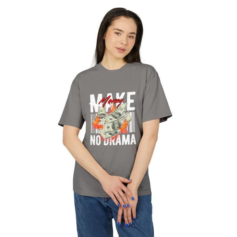 Casual Unisex Graphic Tee Cool Money Print