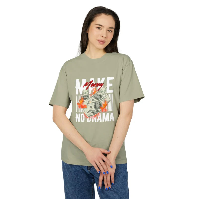 Casual Unisex Graphic Tee Cool Money Print