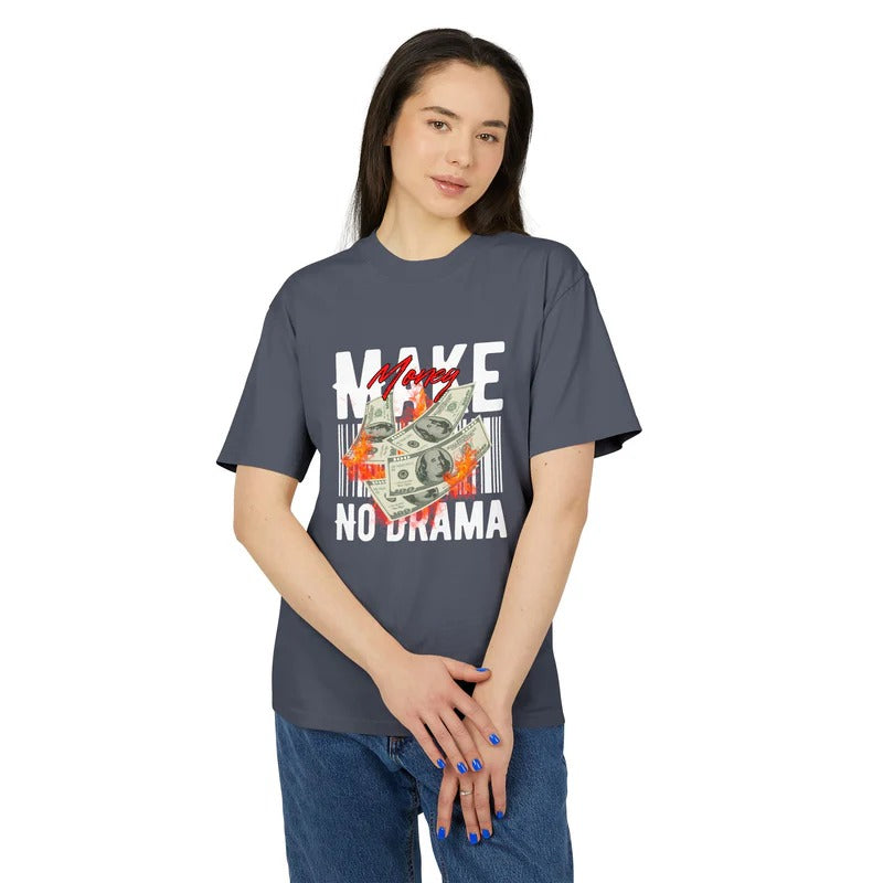 UrbanDrive | Motivational Graphic Tee – Cool Money Print – Breathable Organic Cotton – Casual Unisex Streetwear