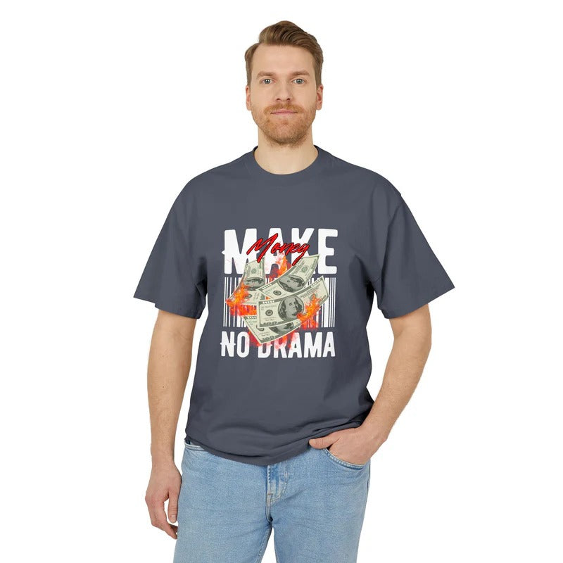 UrbanDrive | Motivational Graphic Tee – Cool Money Print – Breathable Organic Cotton – Casual Unisex Streetwear