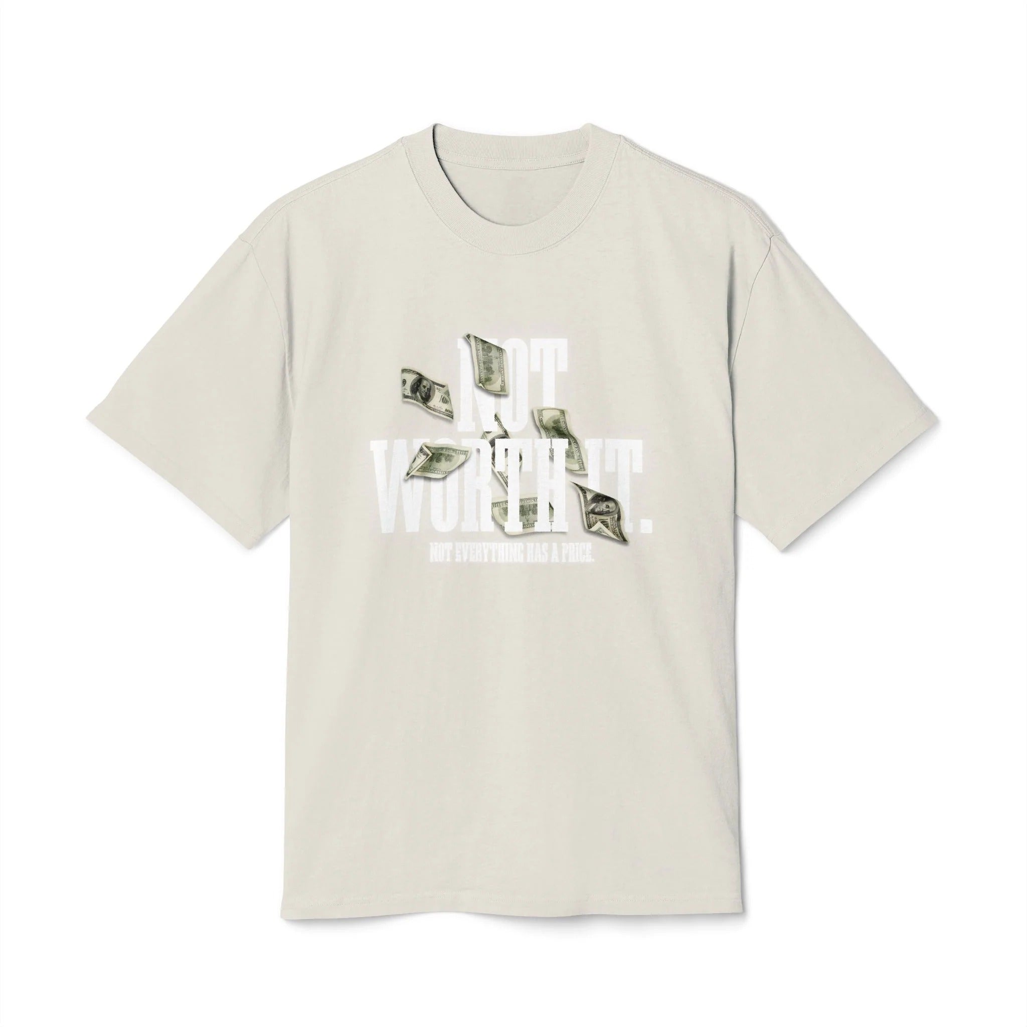 Unisex Soft Cotton Tee – Faded Money Print