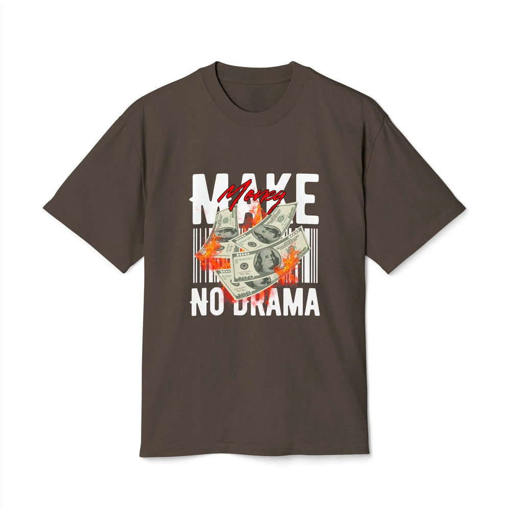 Cool Money Graphic Tee in Faded Brown, front view