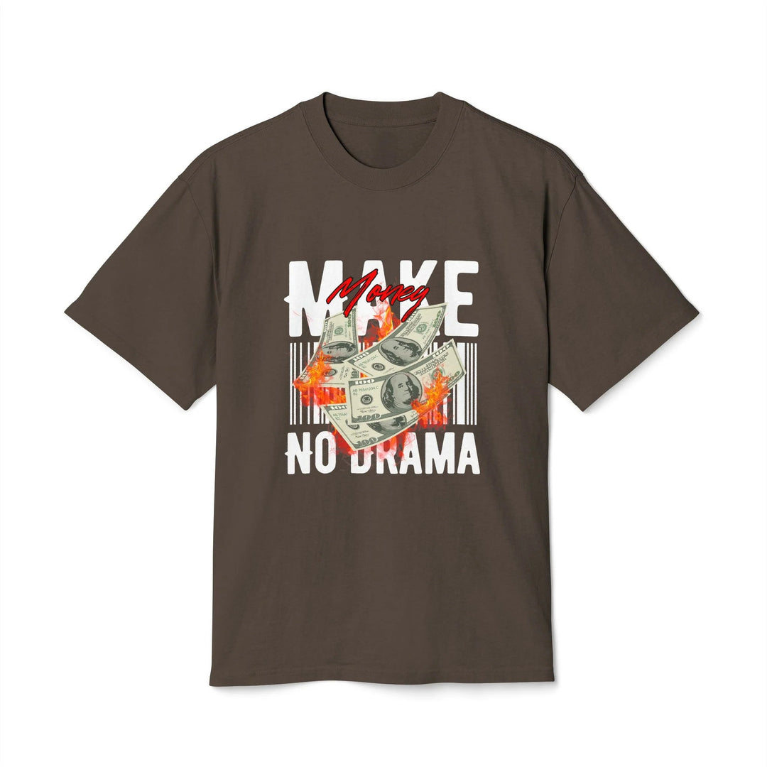 Cool Money Graphic Tee in Faded Brown, front view