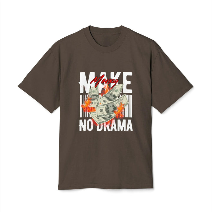 Cool Money Graphic Tee in Faded Brown, front view