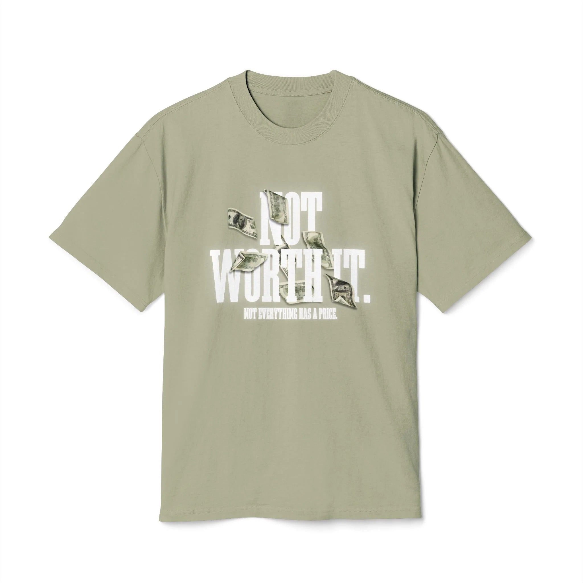 Unisex Soft Cotton Tee – Faded Money Print