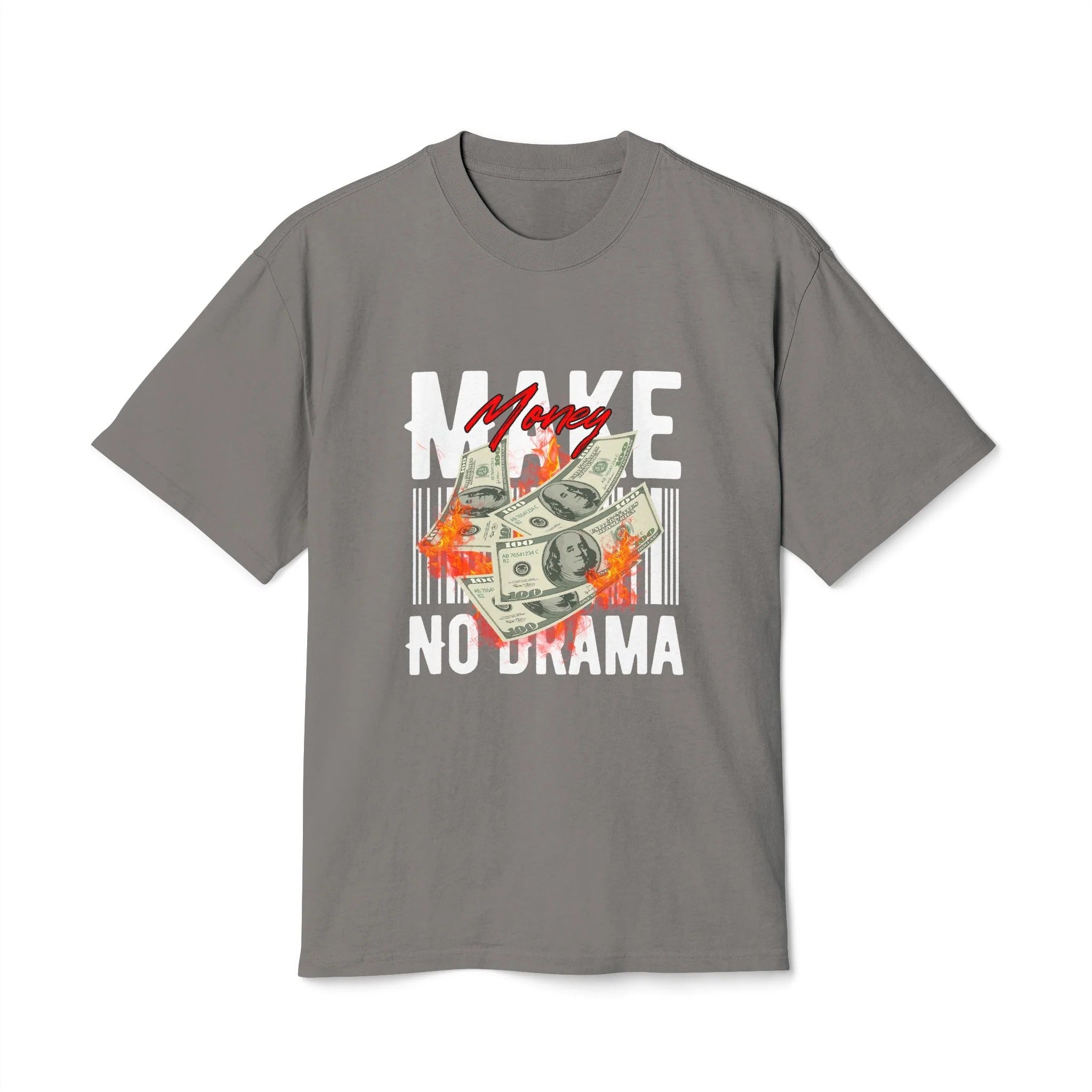 Casual Unisex Graphic Tee Cool Money Print