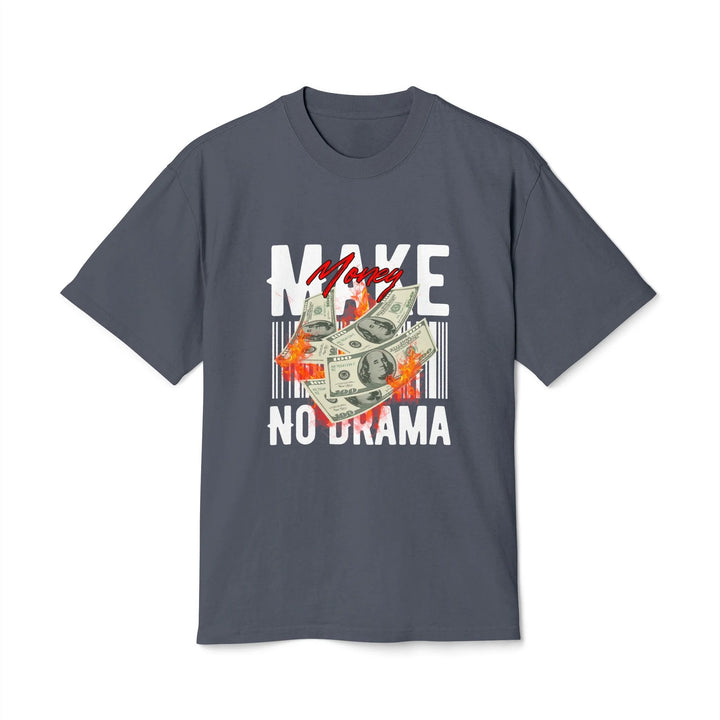 Cool Money Graphic Tee in Faded Indigo, front view