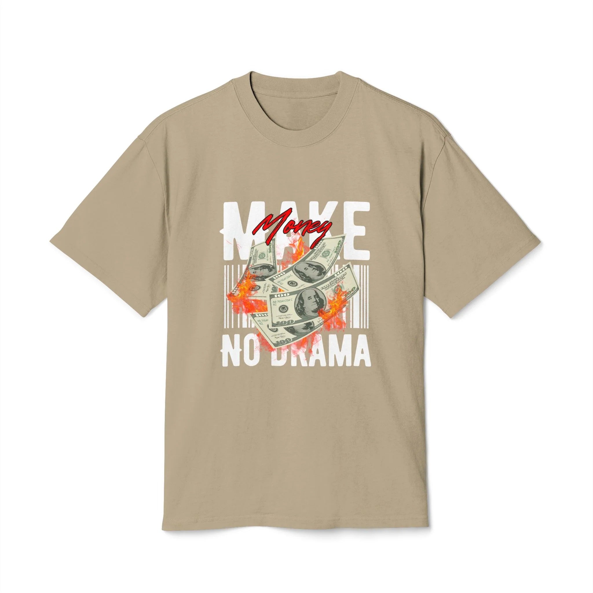 Casual Unisex Graphic Tee Cool Money Print