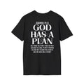 Black Jeremiah 29:11 God Has a Plan T-shirt back graphic
