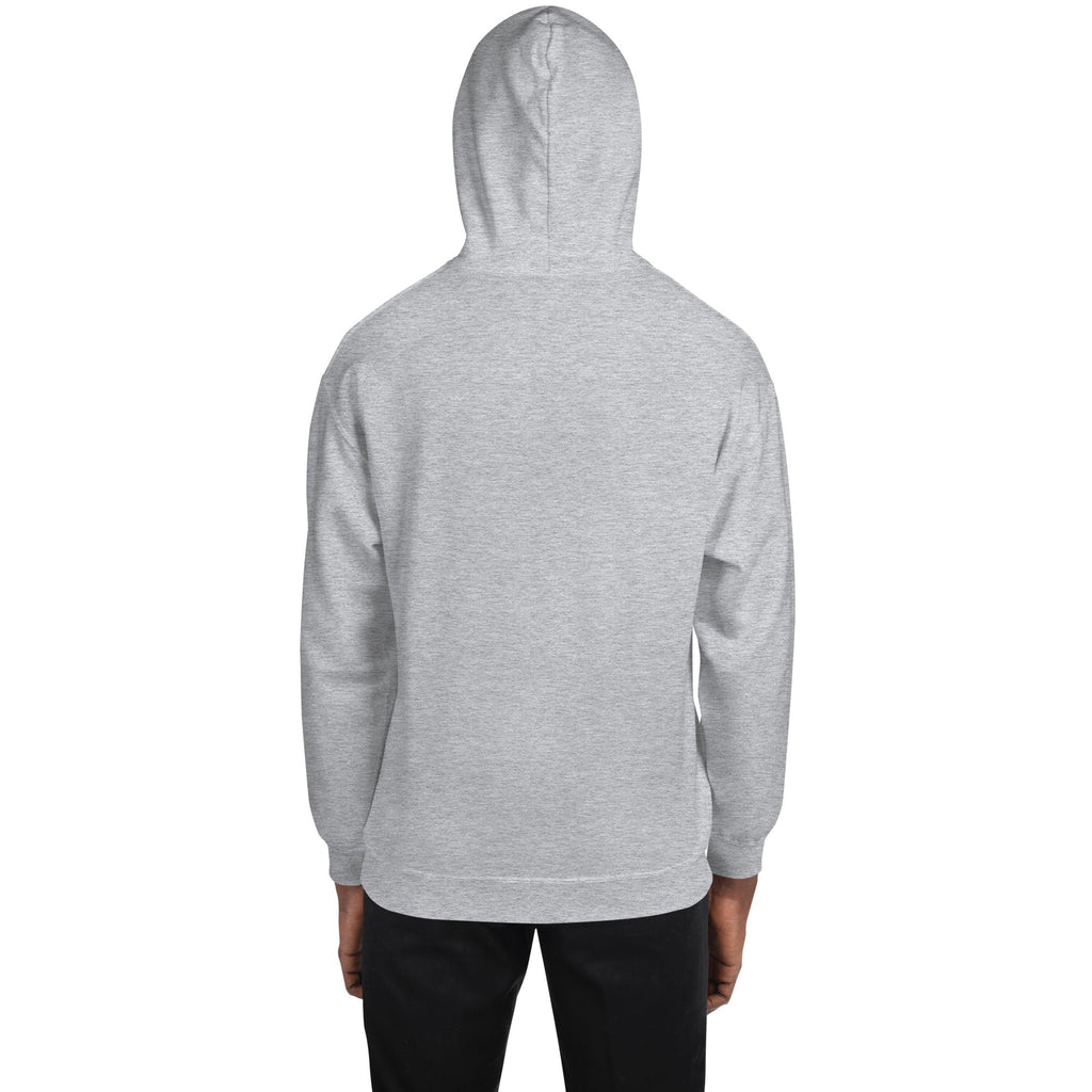 Sport Grey Killing Them with Kindness hoodie, back view