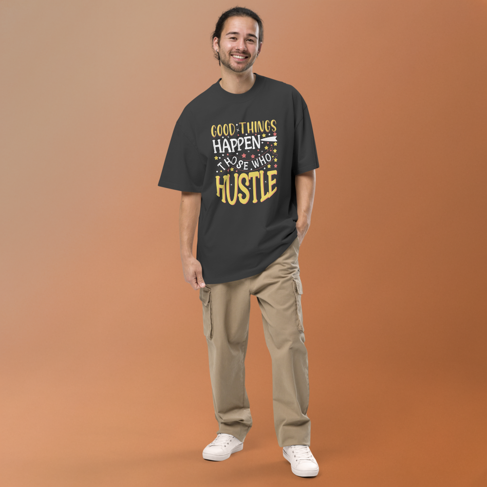 Good Things Happen Positive Message Oversized T-Shirt
