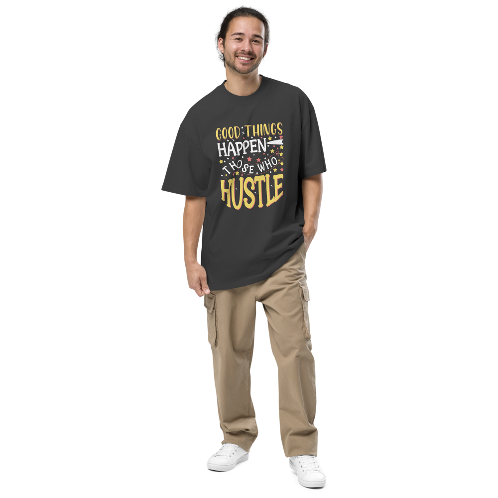 Good Things Happen Positive Message Oversized T-Shirt