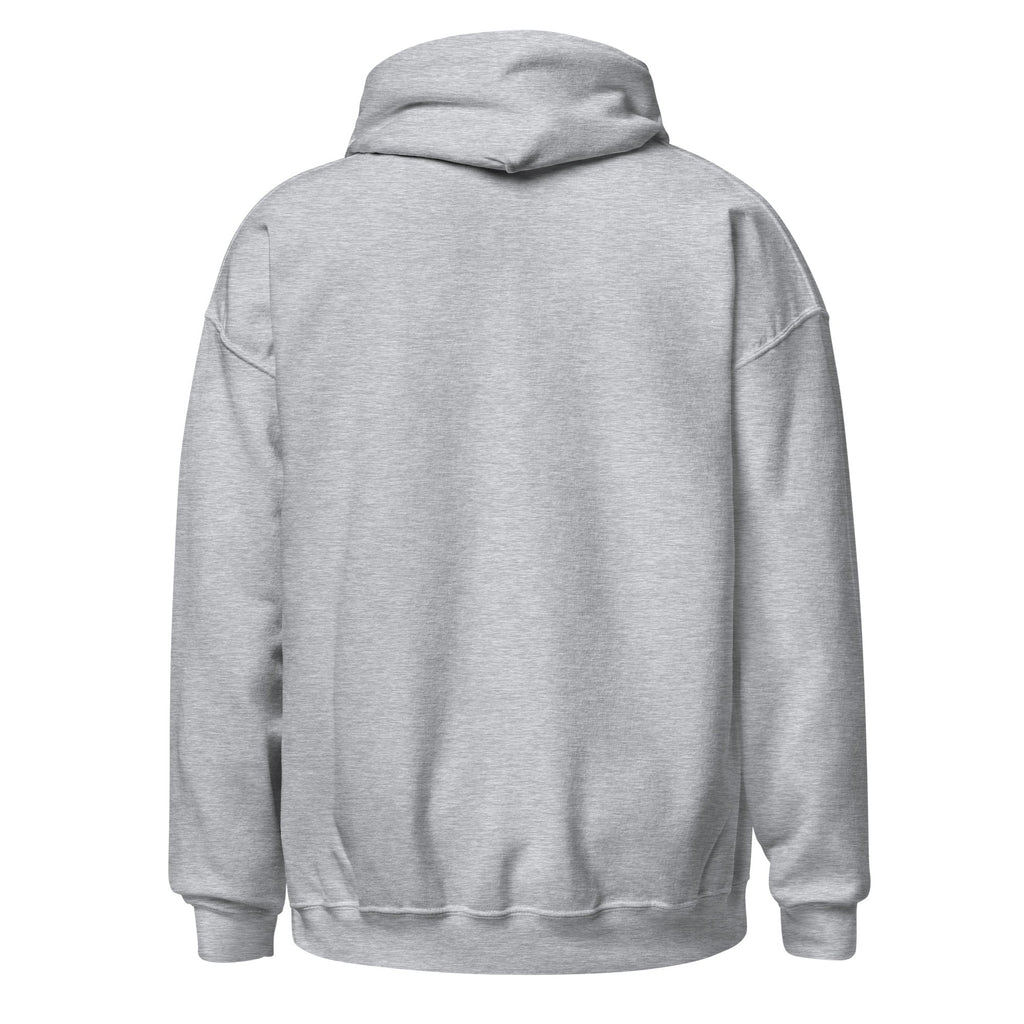 Sport Grey Reload and Try Again graphic hoodie, back view