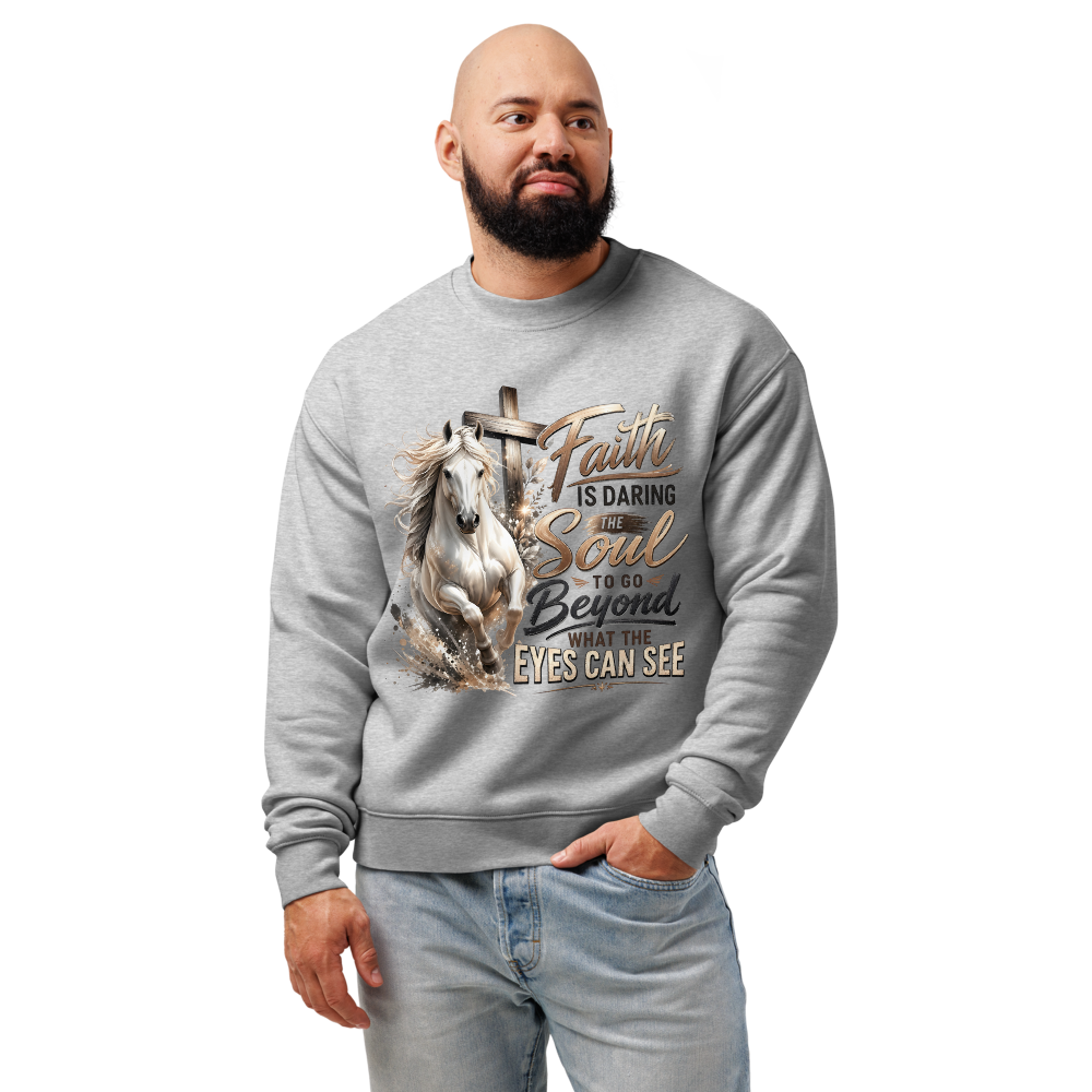 Faith Horse Cross Christian Equestrian Sweatshirt