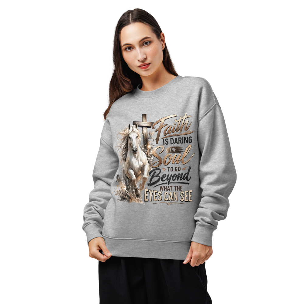 Faith Horse Cross Christian Equestrian Sweatshirt