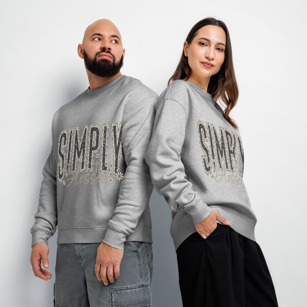Simply Blessed Camo Christian Crewneck Sweatshirt