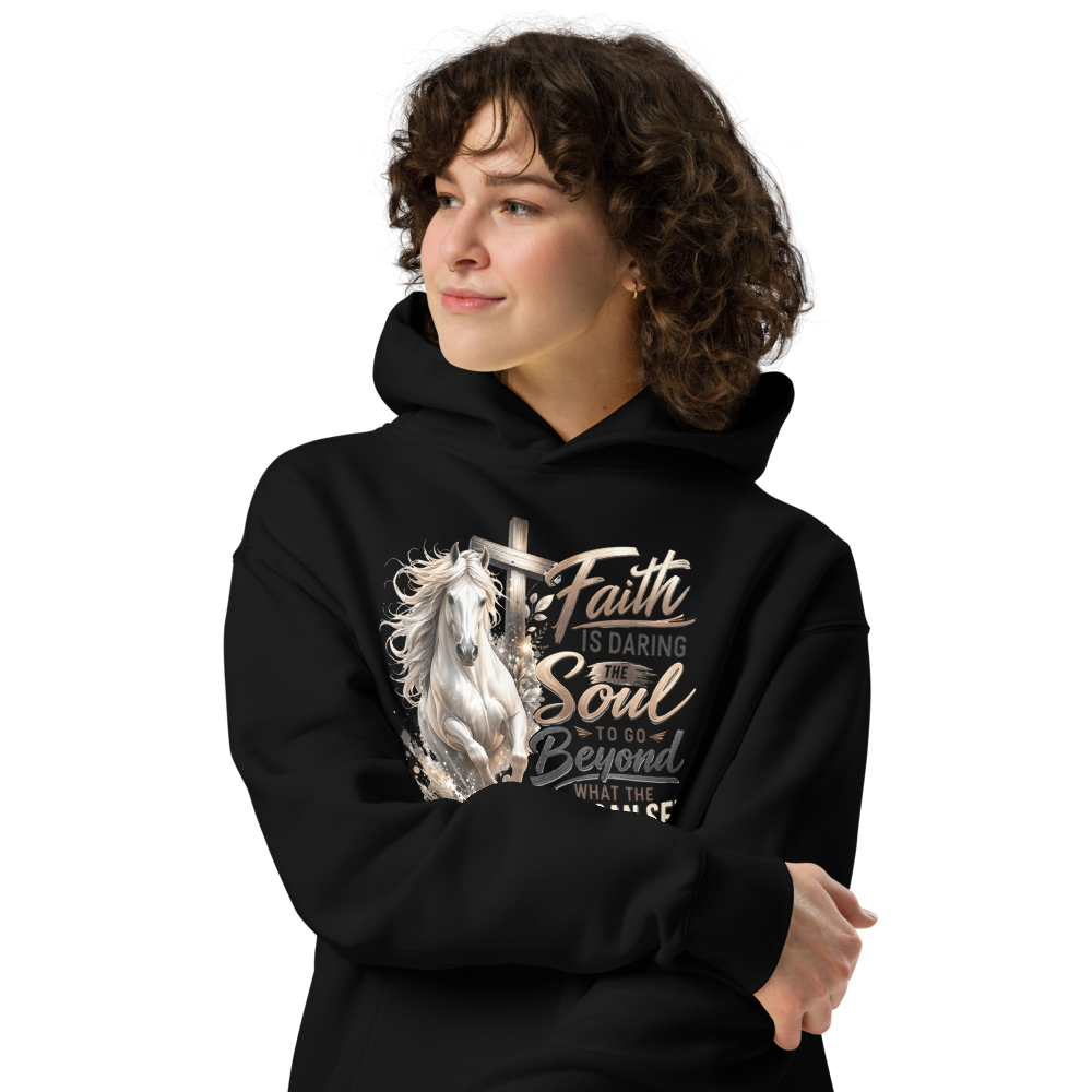 Faith Horse Cross Christian Equestrian Hoodie