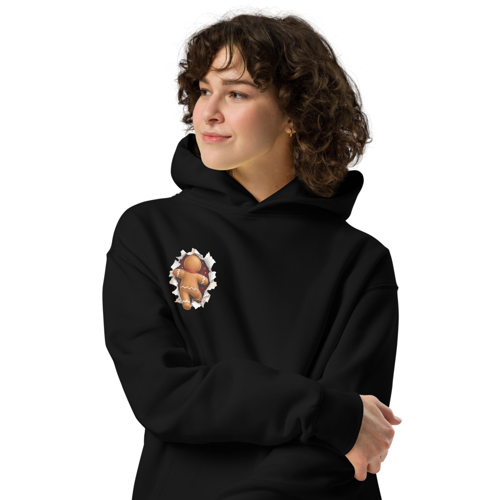 Gingerbread Man Christmas Graphic Hoodie