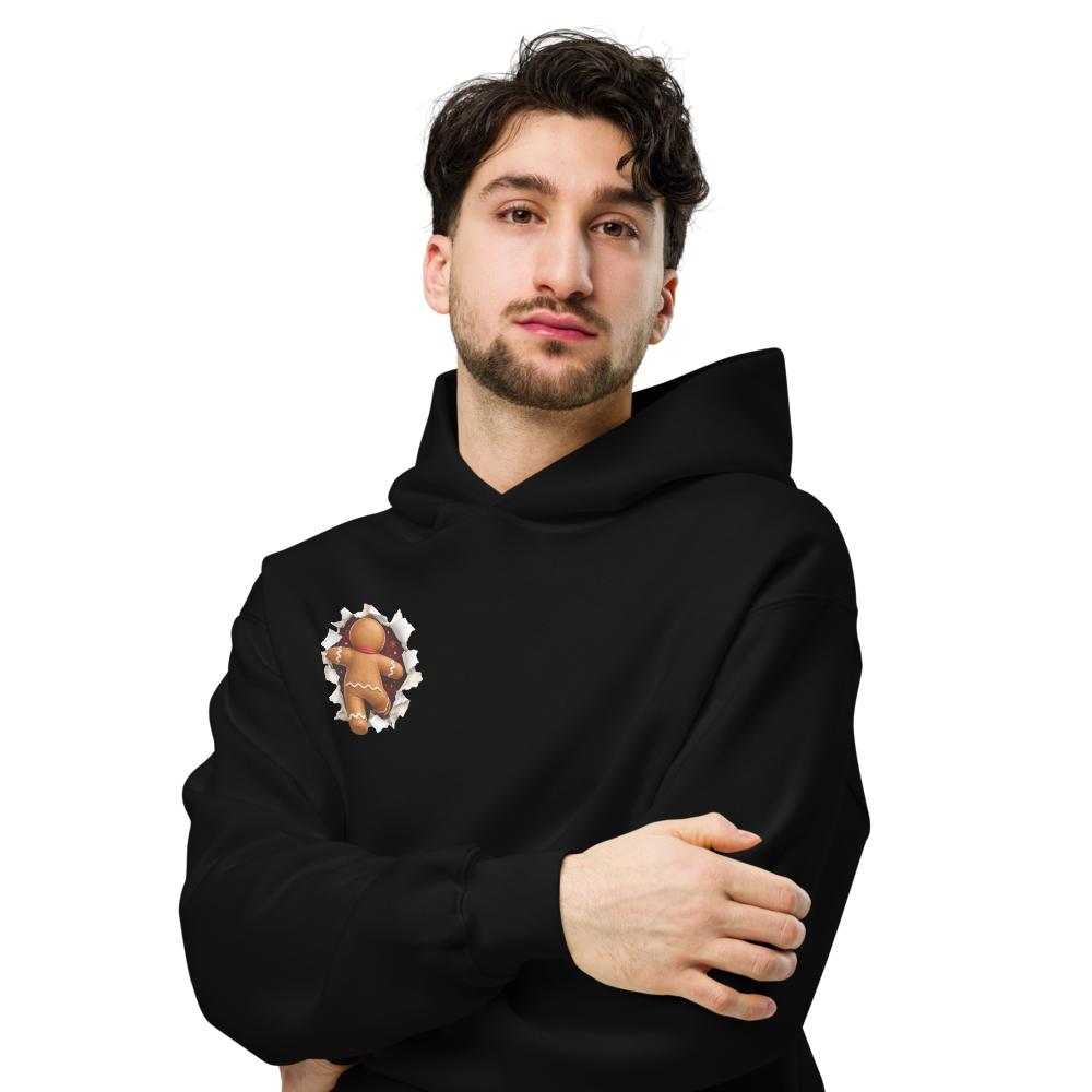 Gingerbread Man Christmas Graphic Hoodie