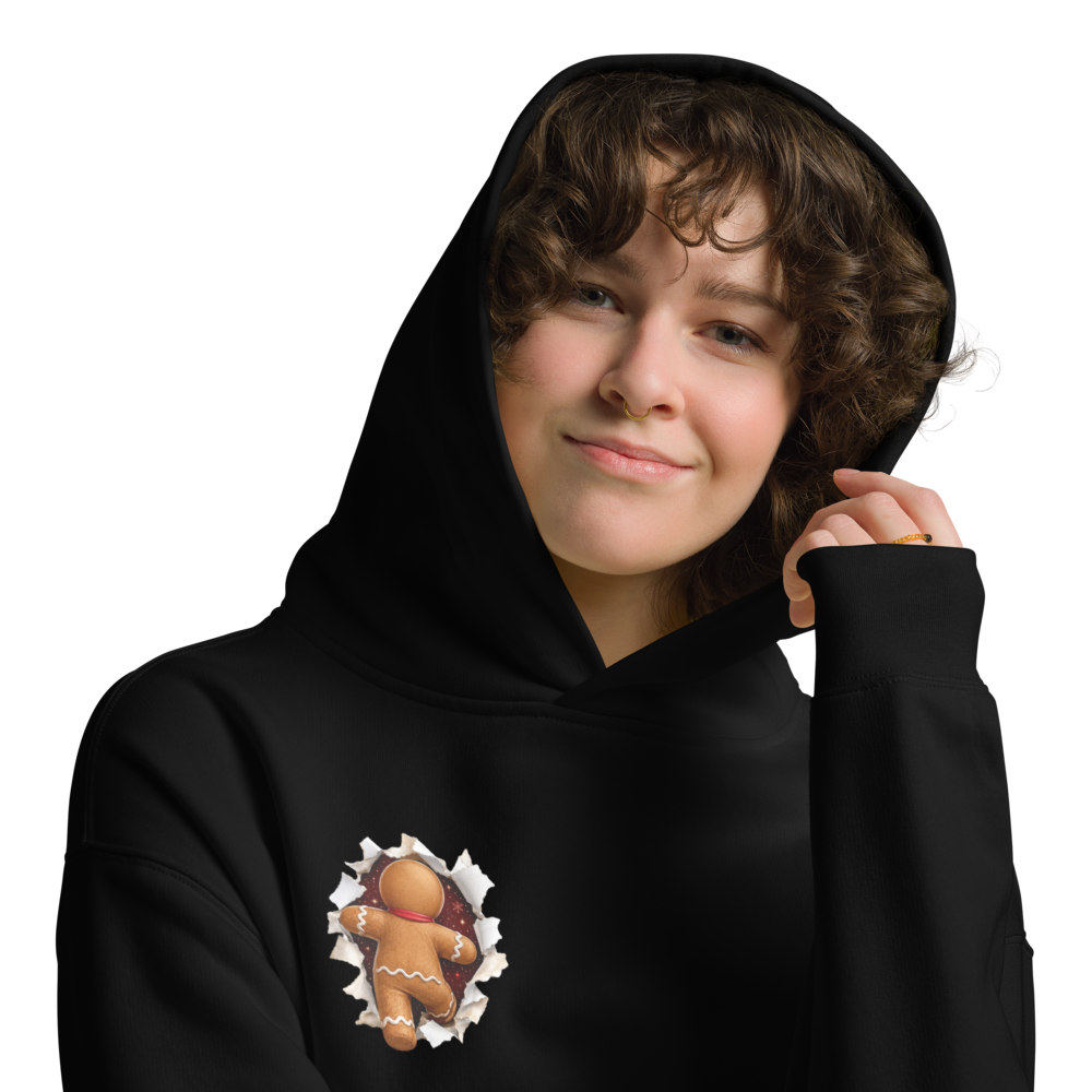 Gingerbread Man Christmas Graphic Hoodie