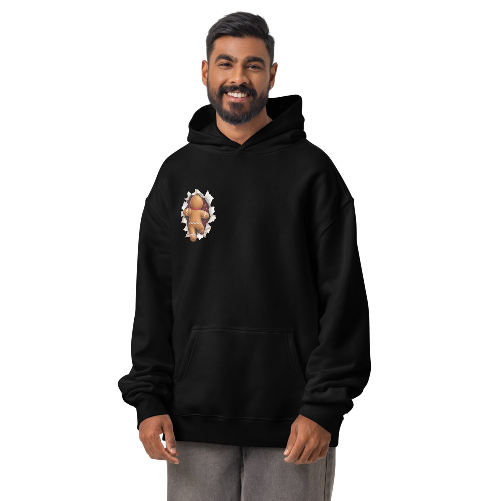 Gingerbread Man Christmas Graphic Hoodie