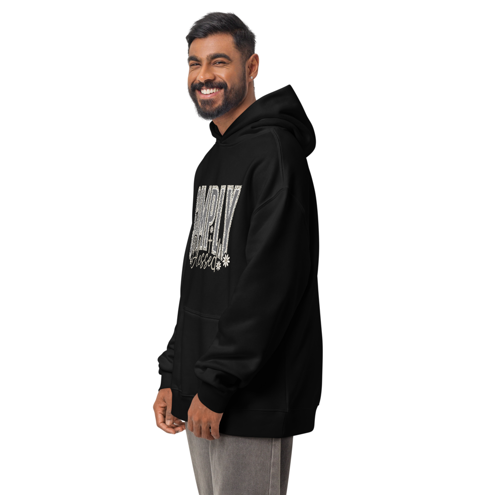 Simply Blessed Camo Christian Graphic Hoodie